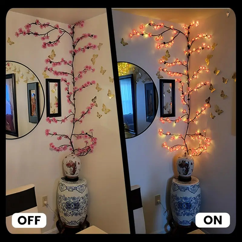 Cherry Blossom Flower Tree Branch LED Light for Home Decor