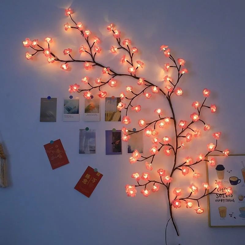 Cherry Blossom Flower Tree Branch LED Light for Home Decor