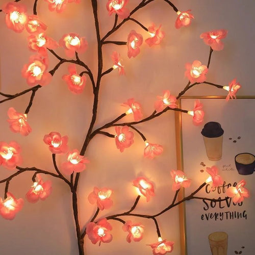 Cherry Blossom Flower Tree Branch LED Light for Home Decor