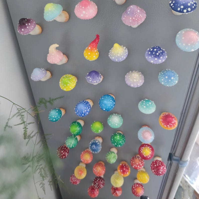 Creative Clay Handcrafts Mushroom Magnets (set of 6)